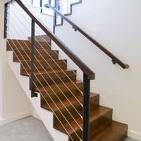 Prix le plus bas Chine Escaliers de conception d'escalier intérieur de haute qualité Maison moderne Cas d'escalier droit flottant
