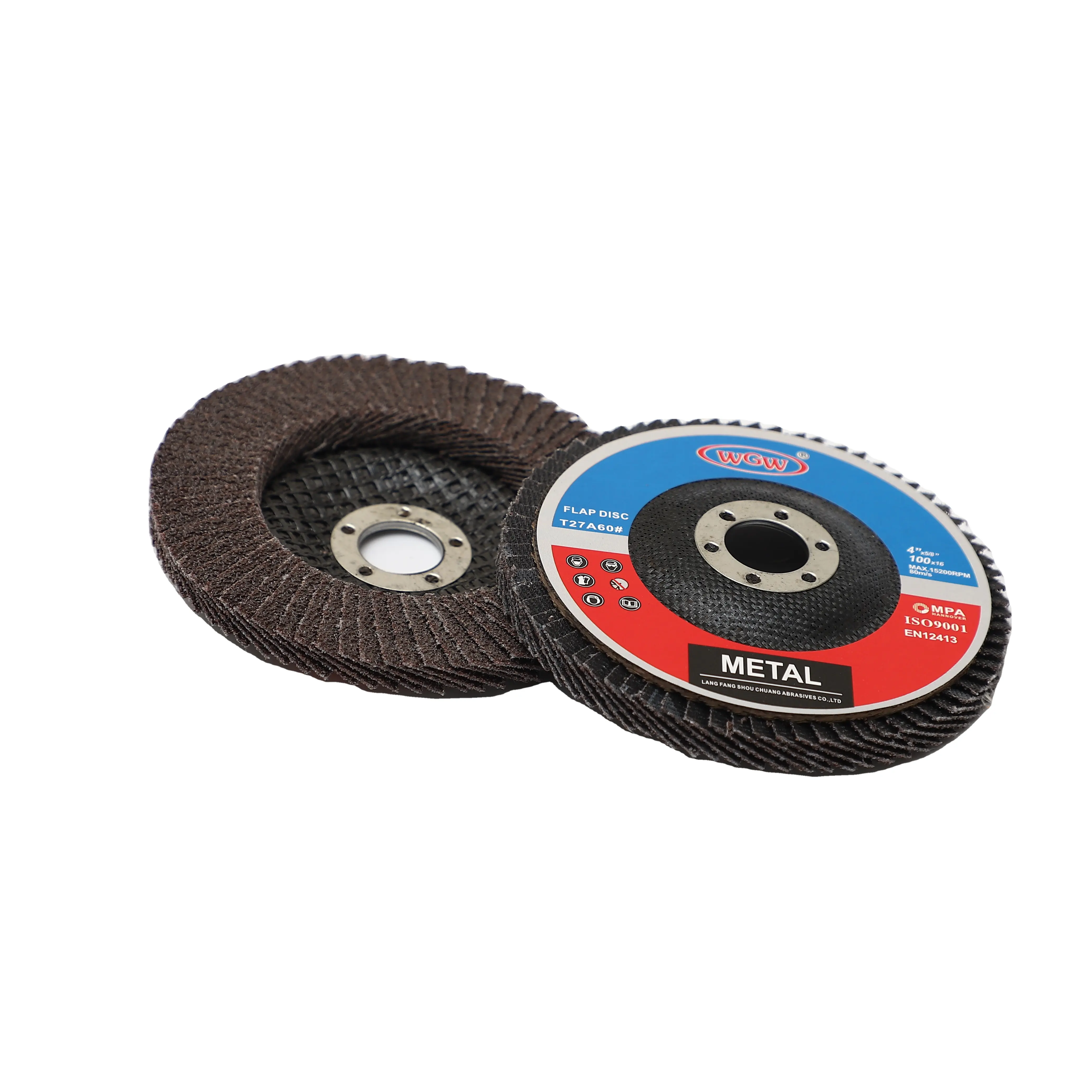 Aluminum abrasive flap disc 115mm 40 grit grinding wheel disc for Grinding weld sanding