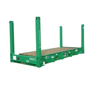 20ft cố định góc bài flatrack 20 phẳng giá vận chuyển <span class=keywords><strong>container</strong></span> cho hàng khô lưu trữ và giao hàng - Product Image 3