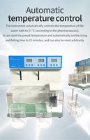 Probador de desintegración de tabletas Labtex, píldora de laboratorio, aparato inteligente, Analizador de drogas, máquina automática Pharma 30 ~ 32rpm, 1-4 tazas, 1000ml