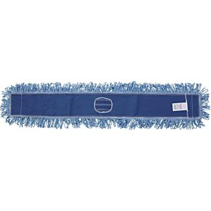 Boardwalk 48 In. X 5 In. Blue Cotton/Synthetic Blend Dust <b>Mop</b> Head BWK1148 - Product Image 4