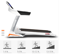 Caminadora Eléctrica Lijiujia Cardio con Motor de 3.0HP, Plegable, Pantalla LCD, Motorizada, Inteligente, para Uso Doméstico