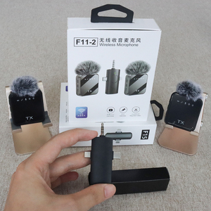 Factory Price Wireless Lavalier <b>Microphone</b> Portable Mini Clip Mic 3 in 1 Hands Free Recording <b>Microphone</b> Bulk Supply - Product Image 2