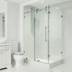 Fabrikada kare duş odası RV duş kabini küçük tuvalet duş kabini siyah OEM