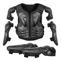 Casque de moto et veste de protection pour enfants avec fonctions anti-chute et résistantes à l'usure pour les jeunes motocrossistes