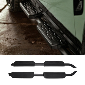 Marchepieds latéraux en aluminium noir pour Land Rover Defender 110 2020-2026, protection <span class=keywords><strong>Nerf</strong></span> Bar - Product Image 1