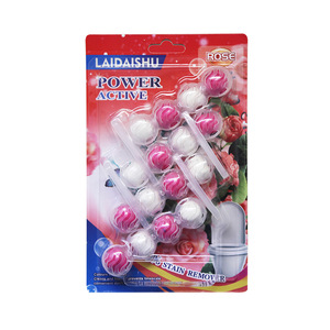Bola de inodoro desodorante, ambientador de aire para inodoro, limpiador de descarga colgante, bloque de borde, limpiador de inodoro, fragancias, bola colgante - Product Image 2