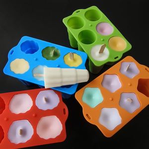 Moldes plegables para helados, 6 piezas, moldes de silicona para helados, libres de BPA, reutilizables, fáciles de desmoldar. - Product Image 4
