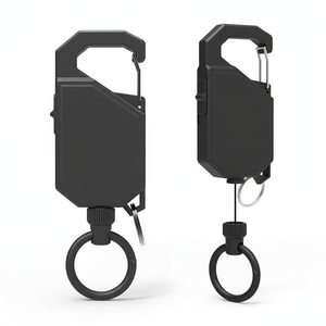 Porte-badge télescopique robuste de haute qualité avec mousqueton premium et interrupteur de verrouillage, accessoire OEM/personnalisable - Product Image 1