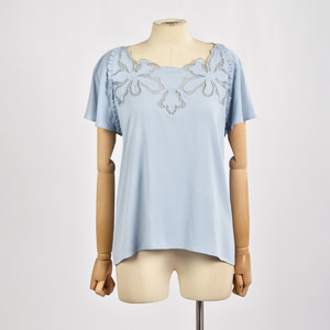 Best selling products women short sleeve top Quality Guarantee 100% Viscose Top - Product Image 1