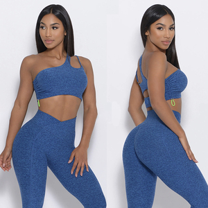 Trajes de Yoga de fitness de color sólido personalizados de secado rápido transpirable correr entrenamiento deportes ropa de yoga - Product Image 5