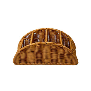 Boîte de rangement de style rotin, organisateur de bureau rectangulaire multifonctionnel pour la maison et le bureau - Product Image 4