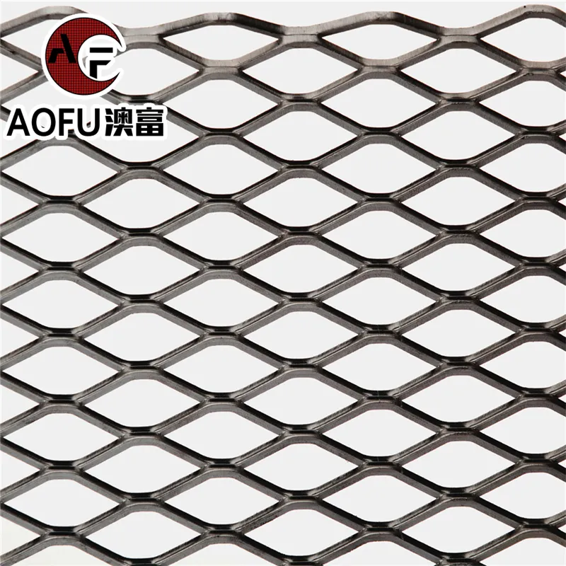 Lembar jala logam diperluas kualitas tinggi logam diperluas di lembaran berlubang aluminium jala belah ketupat
