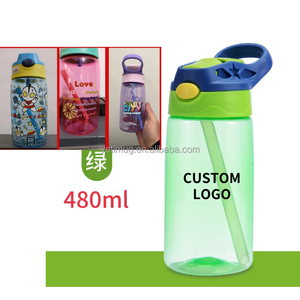 थोक व्यक्तिगत बच्चों को पानी की बोतल वापस स्कूल उपहार के लिए बच्चों को पानी गिलास कस्टम भूसे के साथ बच्चों कप - Product Image 2