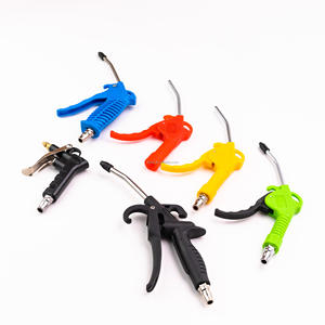 Pistola de Aire Neumática con Boquilla de Tubo Metálico Curvo, Color Verde, para Limpieza de Autos - Product Image 2