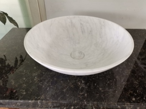 Lavabo Ovalado de Mármol Moderno Union Stone, Acabado Pulido, Resistente al Agua y Ecológico, Capacidad de 12L, Uso en Hoteles, Estándar NSF - Product Image 3