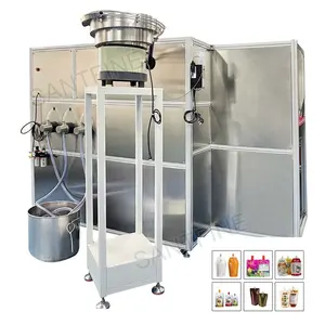 Factory Price 3 Nozzles Automatic Spout Pouch Bag Filling Capping Machine For Puree Jam Milk Juice Liquid Detergent