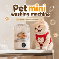 Mini-lave-linge portable pour animaux de compagnie, adapté aux serviettes et aux vêtements pour animaux