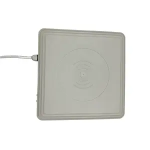 RS232 + LED Nuevo lector integrado UHF RFID, 860-960Mhz Lector de tarjetas RFID de proximidad de rango medio para estacionamiento