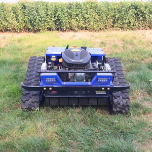 Tondeuse à gazon robotisée télécommandée, homologuée CE EPA, pour tous terrains, avec chenilles en caoutchouc agricoles - Product Image 1