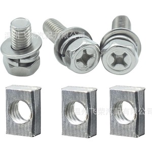 Stainless Steel License Frame <b>Screw</b> <b>Set</b> M6x10 M6x12 M6x14 M6x16 M6x18 M6x20 Phillips Head Hex Nut Clamp Kit - Product Image 5