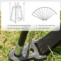 Tente de toilette d'extérieur Kenpuaz pour l'été, tente de douche portable pop-up pour se baigner et se changer, camouflage, camping, imperméable