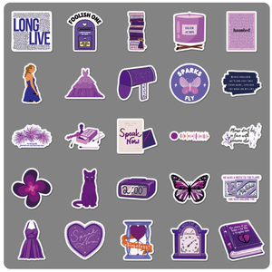 50 Pegatinas Decorativas Impermeables para Equipaje <span class=keywords><strong>de</strong></span> <span class=keywords><strong>Taylor</strong></span> Swift, Álbumes Speak Now y Love Confessions, Venta al Por Mayor - Product Image 6