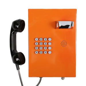 Téléphone d'urgence aéroportuaire mural avec clavier pour hôtel et communication publique - Product Image 2