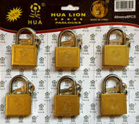 25mm * 12pcs petite clé latérale colorée cadenas ouvert ponçage cuivre côté fer serrures