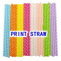 Pailles en papier jetables populaires de qualité alimentaire motif rayé pailles à boire 6mm 8mm 12mm pour les fêtes barres voyage Camping cadeaux