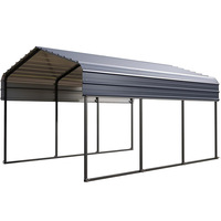 Abri de voiture en acier galvanisé sur mesure, abri de stationnement extérieur en métal, abri de garage résistant au vent, auvent en acier avec toit en acier