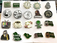 Épingles professionnelles en émail saoudien de haute qualité pour les fêtes nationales