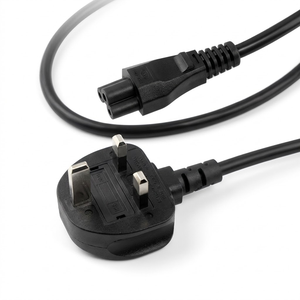 Cable de Alimentación IEC 60320 C5 a Enchufe Británico BS 1363 con Fusible, Cable de Alimentación de 13A, 250V, 2.5A, 3 Pines, para Monitor de Computadora, Impresora, Escáner - Product Image 1