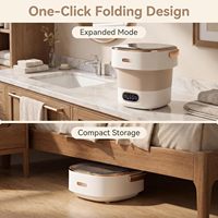 Nouvelle mini-laveuse/sécheuse automatique à chargement par le haut, pliable, tout-en-un, en plastique, électrique, pour la maison, le dortoir, l'US RV