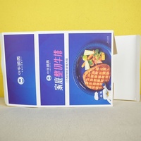 Boîte d'emballage alimentaire en carton de style dossier haut de gamme, étanche, avec fermeture magnétique et accessoires pour steaks