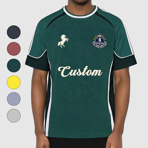 Camisetas de Fútbol Personalizables con Logotipo y Bloques de Color, Camisetas Deportivas de Poliéster <span class=keywords><strong>para</strong></span> Hombre, Camisetas de Malla <span class=keywords><strong>para</strong></span> Correr - Product Image 1