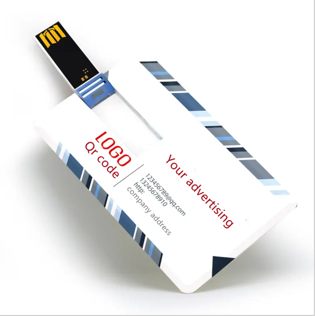 Manufacturer Direct 32G Plastic Business Card Flashdisk Custom Logo Usb Pendrive USB Credit Card Flash Drive Usb
