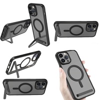 Casing Magnetik Pelindung dengan Stand untuk iPhone 15 14 13 12 Plus 11 16 Pro Max 17 Air, Aksesoris Elektronik Grosir