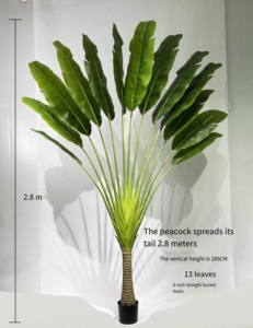 Lớn Nhựa Giả Giả Nhân Tạo Cây Chuối Cây Trong Nhà Nhà Trang Trí Nhân Tạo Cây Cọ Cho Trang Trí Sân Vườn - Product Image 5