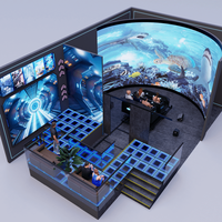 Usine de Guangzhou Écran incurvé immersif 3D 4D 5D 7D 9D Théâtre Simulateur de mouvement Cinéma orbital