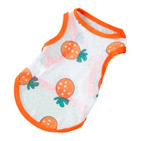 Gilet fin imprimé de dessins animés pour chien et chat, printemps-été, doux, confortable, respirant, pour Teddy, Poodle, Bichon Frisé, Corgi, accessoires pour animaux de compagnie