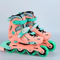 Patins à roulettes réglables de niveau professionnel pour enfants débutants chaussures de skate détachables