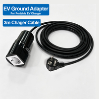 Adaptateur de mise à la terre pour chargeur EV domestique No Earth, 16A 3.6kW, solution de charge EV portable