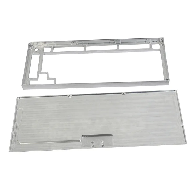 Aangepaste Aluminium Frezen Mechanische Metallic Toetsenbord Onderdelen Cnc Frezen 61key Metalen Toetsenbord Onderdelen