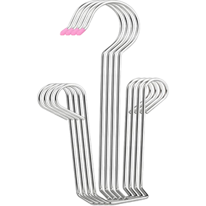 Lot de 10 crochets et rails connectables pour chaussures, séchoir mural gain de place pour salle de bain, placard et rangement domestique - Product Image 1