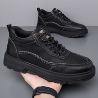Chaussures de travail décontractées mi-montantes à lacets pour hommes, respirantes et antidérapantes, deux couleurs, expédition rapide, petites commandes acceptées
