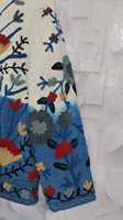 Veste matelassée en coton respirant et à séchage rapide pour femme, col mandarin, imprimé tie-dye et délavé, écologique