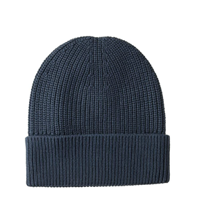 Gorro de Punto Cálido para Exteriores en Color Azul Marino Oscuro - Product Image 1