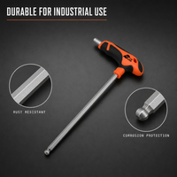 Clé Allen à poignée en T en acier haute dureté de qualité industrielle personnalisée Horn Tools, clé Torx, prise en charge OEM, métrique 800 N-m