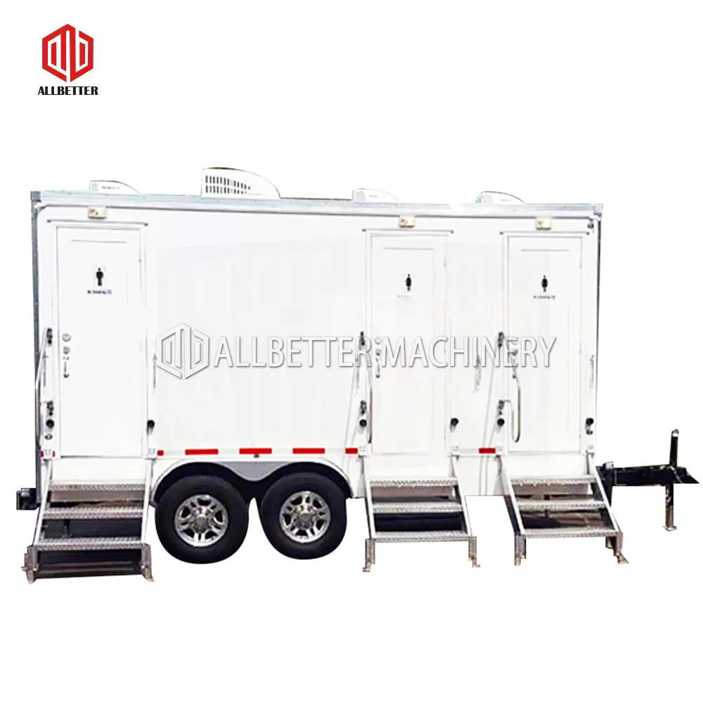 2024 Luxury Portable Restroom Trailer Toilet Manufacturers Outdoor Portable Toilets Mobile Plastic Price For Sale